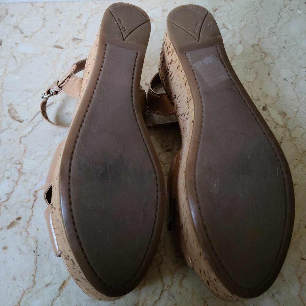 Prada Platform Cork Sandals - Picture 3 of 8